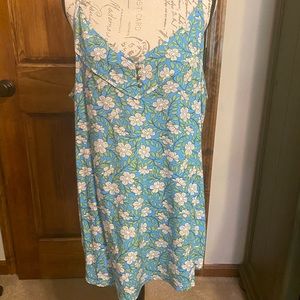 CAbi Vine Floral Blue Green Cami Top